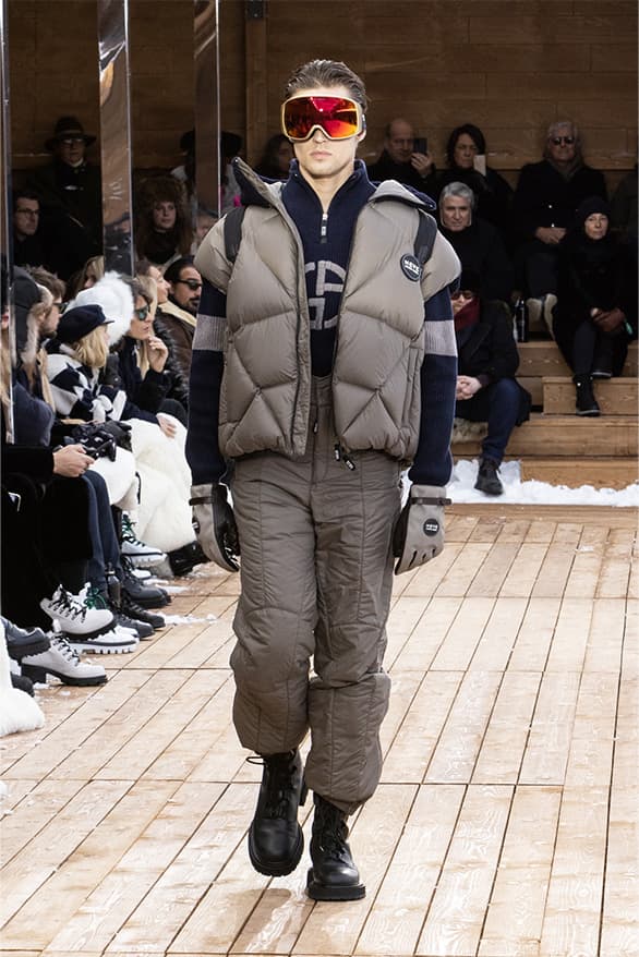 Giorgio Armani Neve FW22 Runway Show Switzerland st Moritz ski snow menswear womenswear