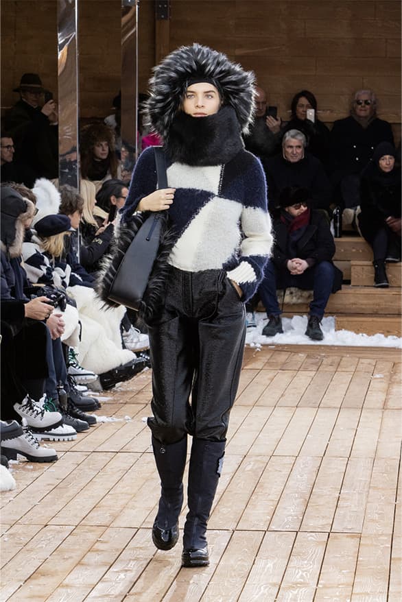 Giorgio Armani Neve FW22 Runway Show Switzerland st Moritz ski snow menswear womenswear