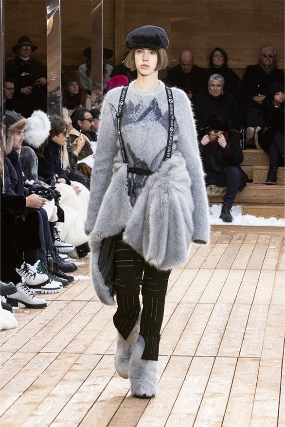 Giorgio Armani Neve FW22 Runway Show Switzerland st Moritz ski snow menswear womenswear