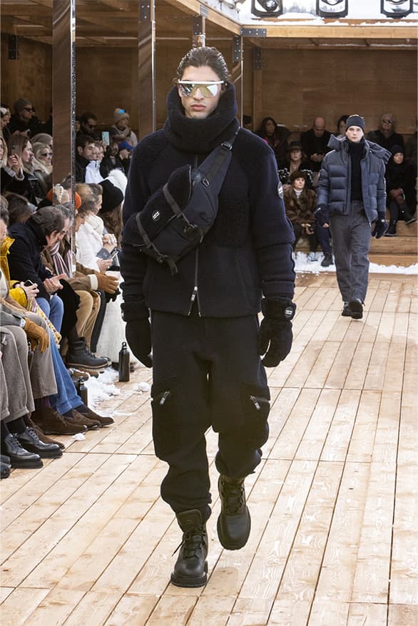 Giorgio Armani Neve FW22 Runway Show Switzerland st Moritz ski snow menswear womenswear