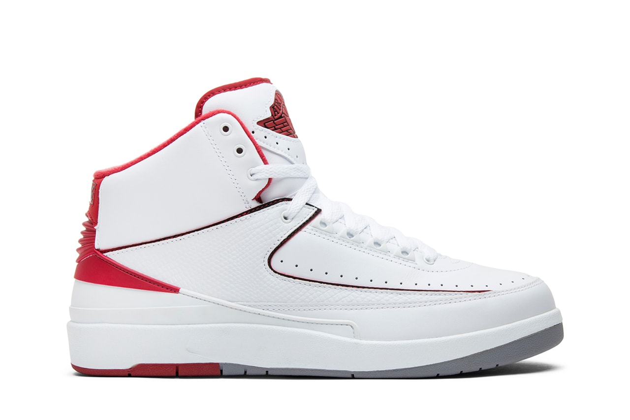 GOAT Air Jordan 2 Retro Models Chicago Grey Fog Airness White Varsity Red J. Balvin Chicago Home Beach Sneaker Release Date