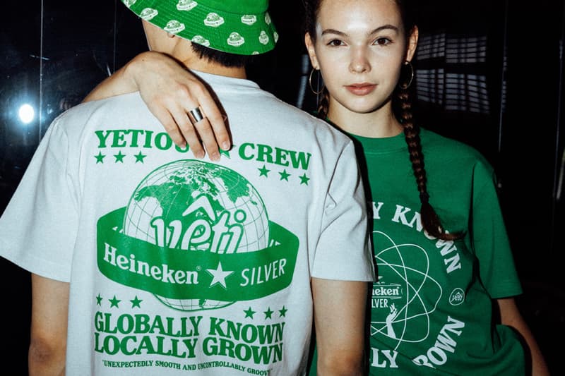 HEINEKEN yeti out shoe surgeon culture cartel collaboration nft sneaker apparel music globally known locally grown info date