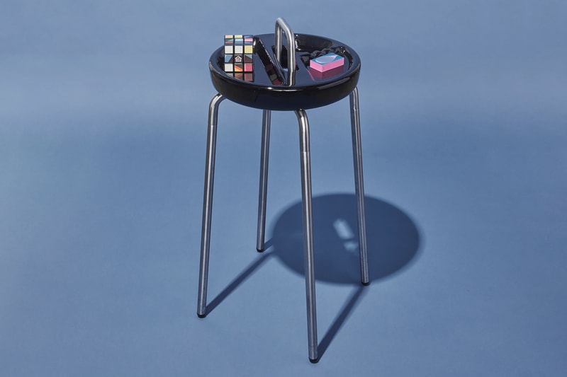 houseplant side table ashtray cannabis gloopy black orange release info date price