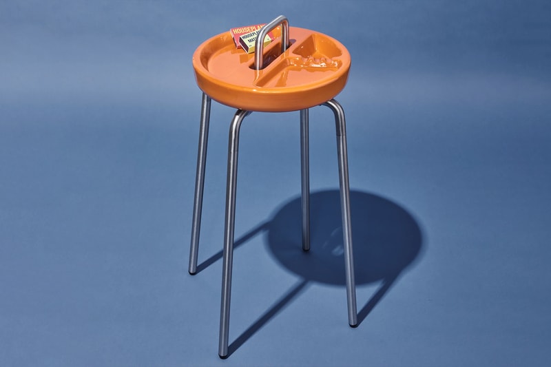 houseplant side table ashtray cannabis gloopy black orange release info date price