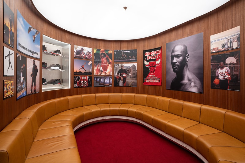 Inside Jordan World of Flight Milan Flagship store nike air swoosh footwear fashion retail