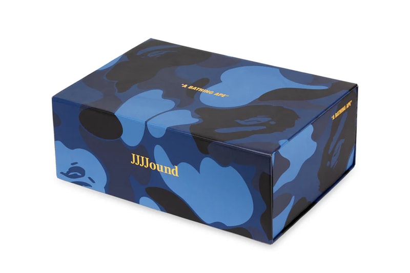 JJJJound Justin saunders bape a bathing ape bold streetwear minimalist archive navy white hoodie sweatpant t shirt mesh cap release info date price