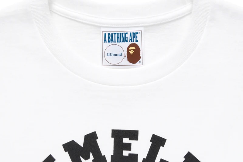 JJJJound Justin saunders bape a bathing ape bold streetwear minimalist archive navy white hoodie sweatpant t shirt mesh cap release info date price