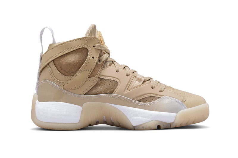 Jordan Two Trey Gets Hit With the Tan and Linen Colorway Release info DR9631-201 2023 michael jordan nike high tops basketball leather translucent light brown nike swoosh