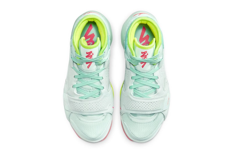 Официальный взгляд на Jordan Zion 2 «Barely Green» DO9161-367, весна 2023 г., Flash Crimson-Volt-Mint Foam Zion Williamson NBA баскетбол Нью-Орлеан Пеликанс