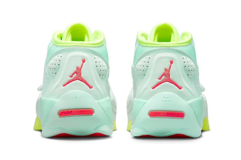 Official Look at the Jordan Zion 2 "Barely Green" DO9161-367 spring 2023 Flash Crimson-Volt-Mint Foam zion williamson nba basketball new orleans pelicans 