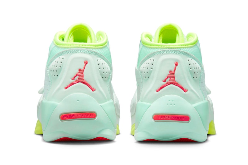 Официальный взгляд на Jordan Zion 2 «Barely Green» DO9161-367, весна 2023 г., Flash Crimson-Volt-Mint Foam Zion Williamson NBA баскетбол Нью-Орлеан Пеликанс
