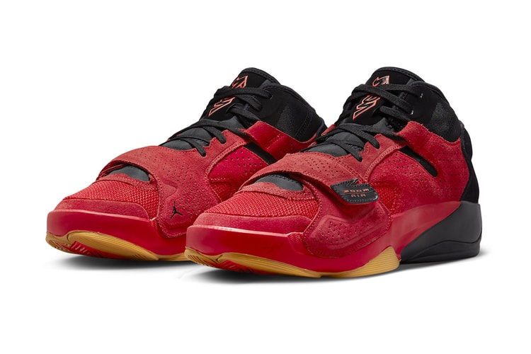 The Jordan Zion 2 Surfaces in Red Suede