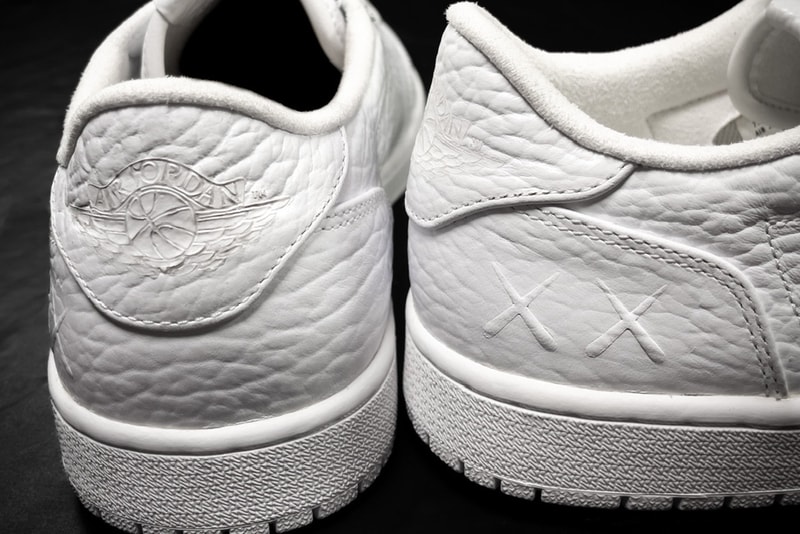 Kaws x Jordan Brand 1 Low Sample Closer Look English Sole sneakers footwear kicks artwork AJ1 