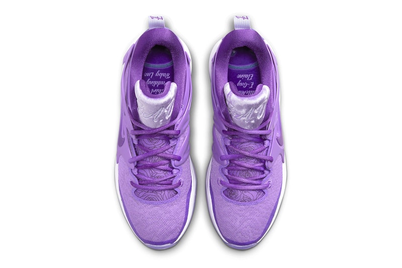 The Nike KD 15 "B.A.D." Pays Homage to Kevin Durant's Inner Circle FJ1216-500 Space Purple/Oxygen Purple-Purple Cosmos basketball brooklyn nets nba 