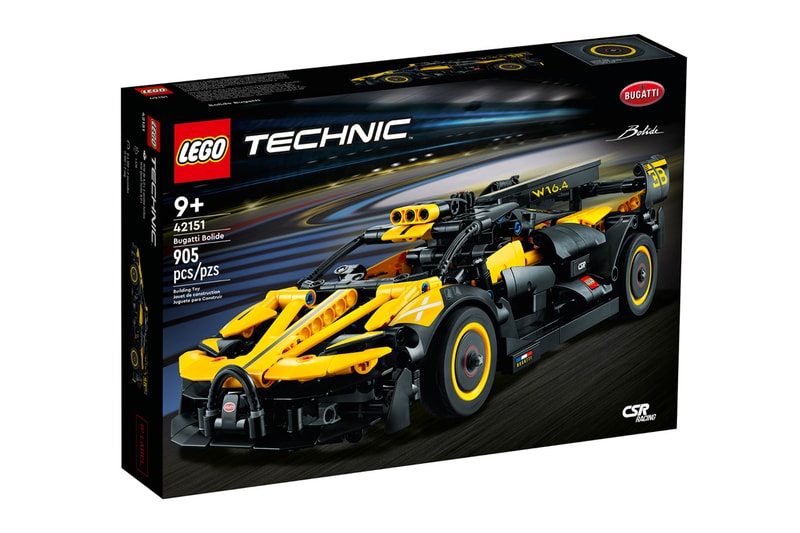 lego technic bugatti bolide 42151 yellow black size release info date price