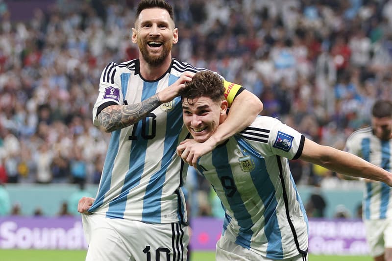 Argentina Heads to FIFA World Cup Finals for the First Time Since 2014 lionel messi leo croatia soccer football qatar 	Julián Álvarez 