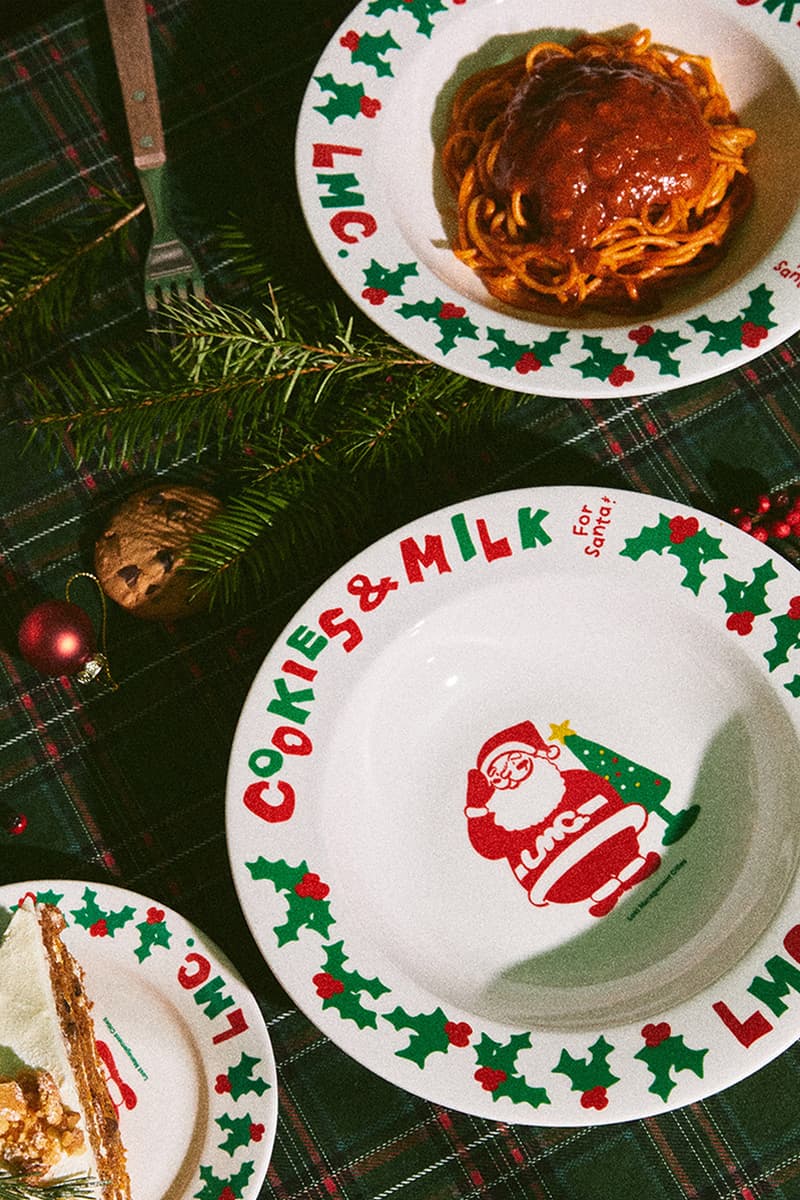 LMC Christmas Capsule collection plate cookies and milk cup rug release info date price