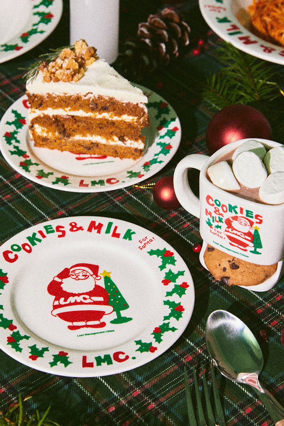 LMC Christmas Capsule collection plate cookies and milk cup rug release info date price
