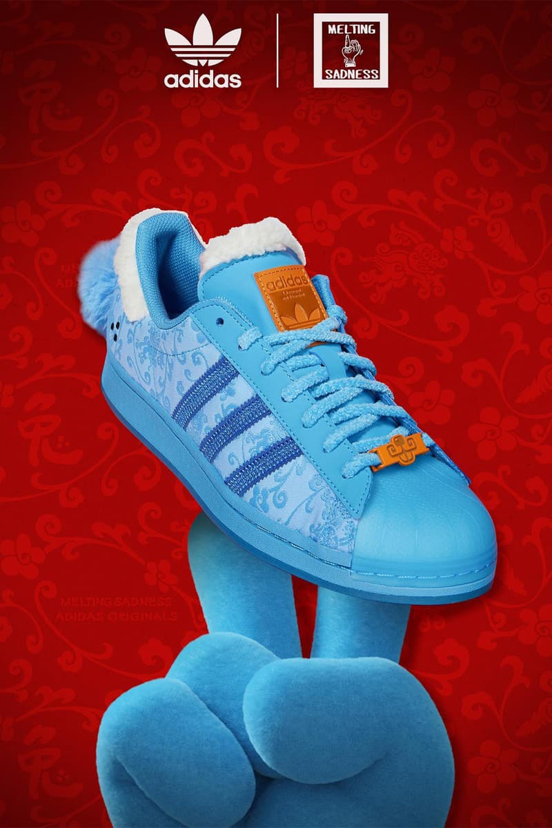 melting sadness adidas originals 2023 cny karoro white fluff rabbit dragon and lion dance release info date price