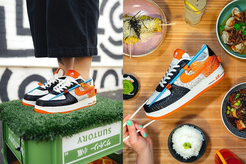 menulog custom nike sushi sneakers giveaway katy perry damian sim bespoke ind salmon maki delivery campaign