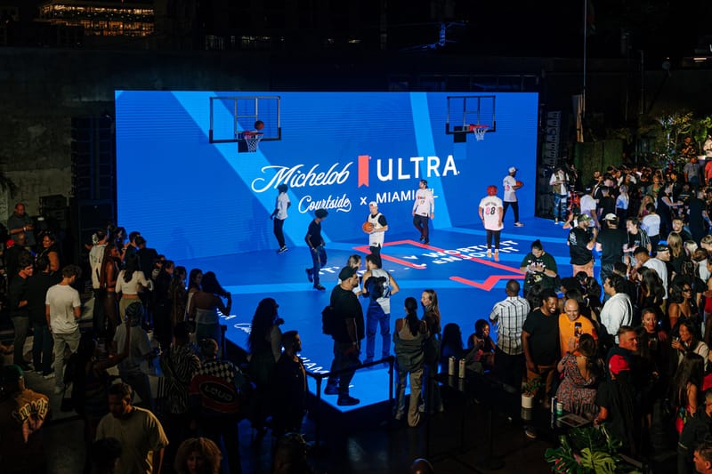 Michelob ULTRA Debuted Its 2023 NBA Team Cans With a Basketball Court Digital Art Experience