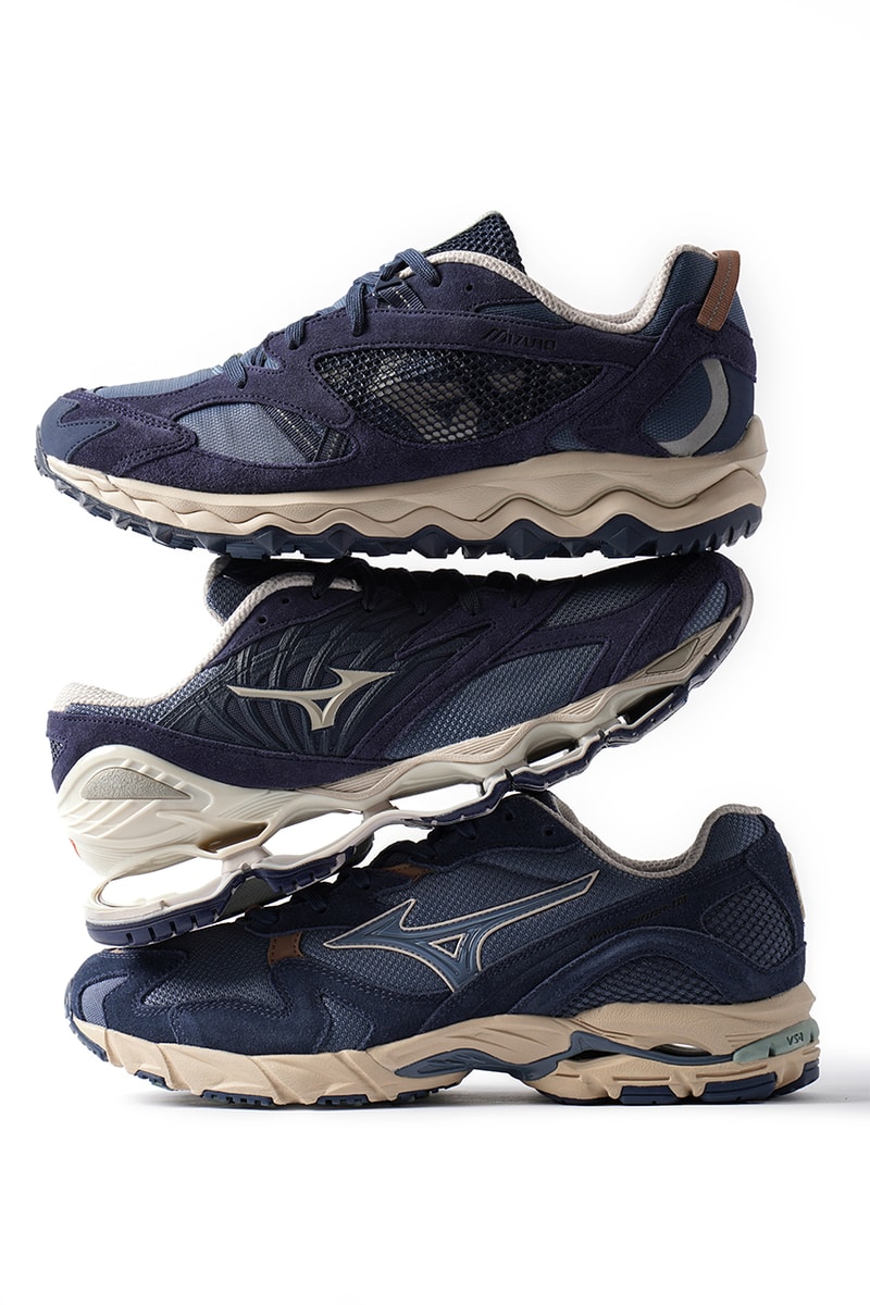 mizuno japan Yuthanan fisherman pack sneaker footwear sneakers streetwear fashion Wave Prophecy LS, Wave Mujin TL and Wave Rider 10 collection
