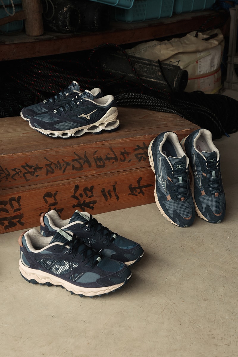mizuno japan Yuthanan fisherman pack sneaker footwear sneakers streetwear fashion Wave Prophecy LS, Wave Mujin TL and Wave Rider 10