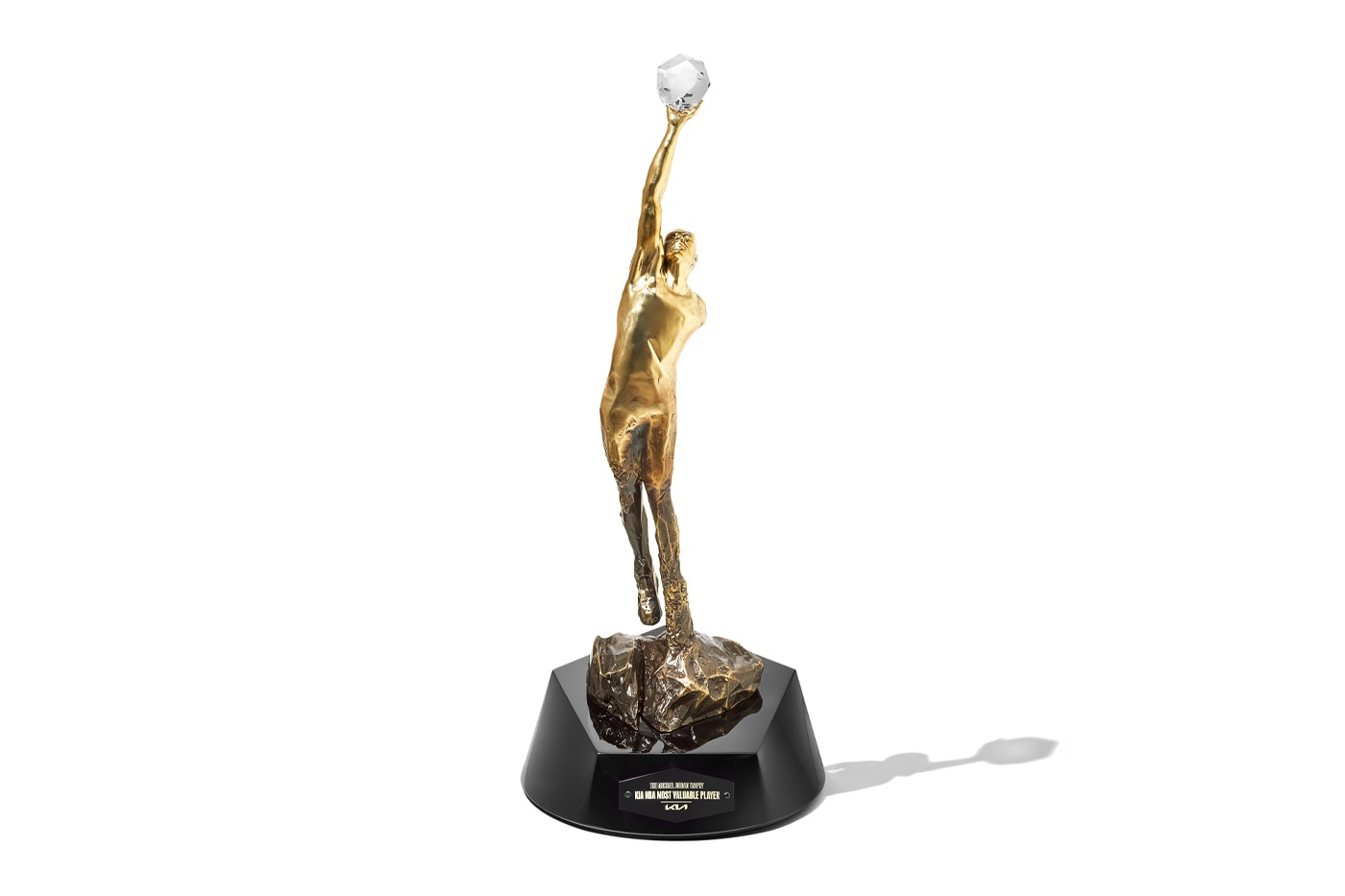 NBA Unveils Renamed Kia Performance Awards trophies michael jordan mvp jerry west Clutch Player of the Year Hakeem Olajuwon Wilt Chamberlain John Havlicek george mikan