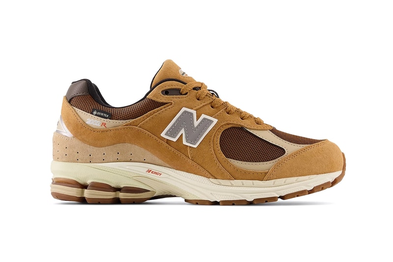 New Balance 2002R GORE-TEX "Wheat" Footwear The Basement Trainers Fashion Streetwear Brown Grey Silver Mudguard
