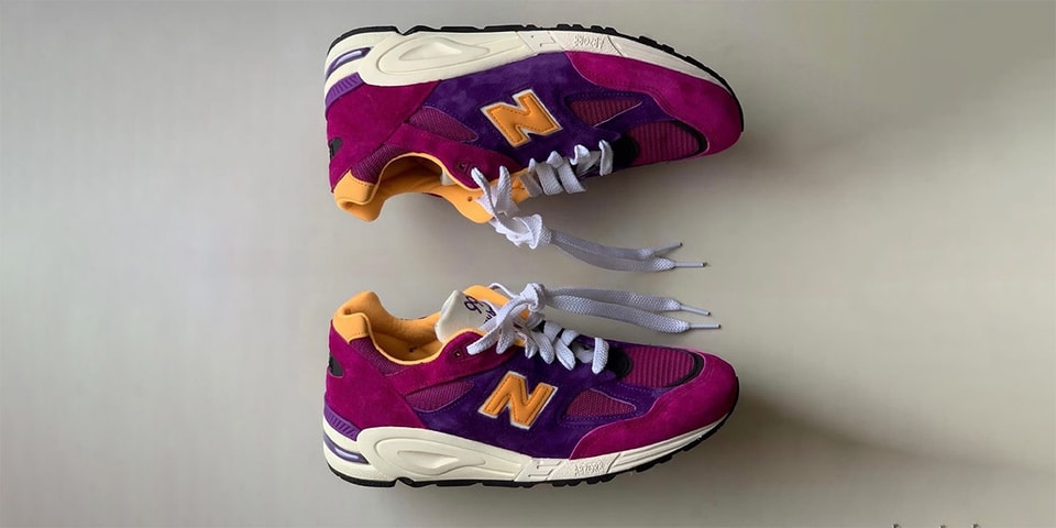 New Balance Purple and Yellow Sneakers M990PY2 New Balance MADE in USA M990PY2 - Purple/Yellow | Garmentory main image 3