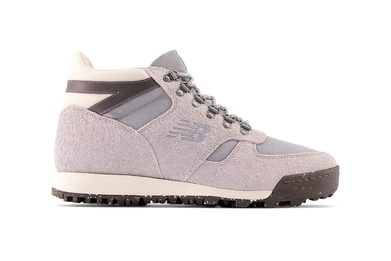The New Balance Rainier Gears up in "Raincloud" for a Softer Palette URAINAD vibran shaggy suede overlays leather boot 