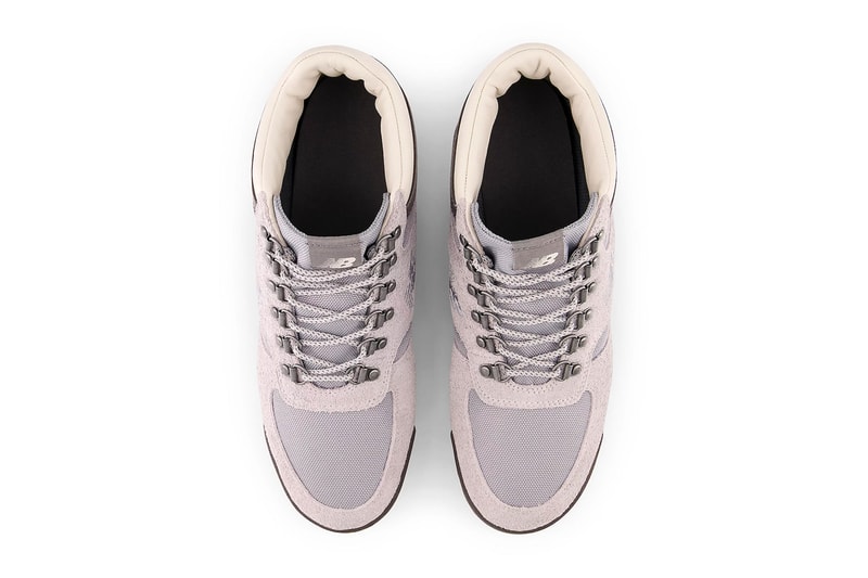 The New Balance Rainier Gears up in "Raincloud" for a Softer Palette URAINAD vibran shaggy suede overlays leather boot 