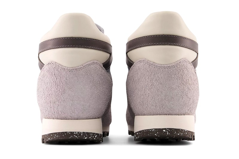 The New Balance Rainier Gears up in "Raincloud" for a Softer Palette URAINAD vibran shaggy suede overlays leather boot 