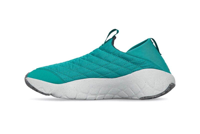 Nike ACG Air Moc 3.5 Green Sneaker Traction Trail Shoe Stretchy Heel Quilted Upper Swoosh Made on Earth Sneaker Footwear Trainer