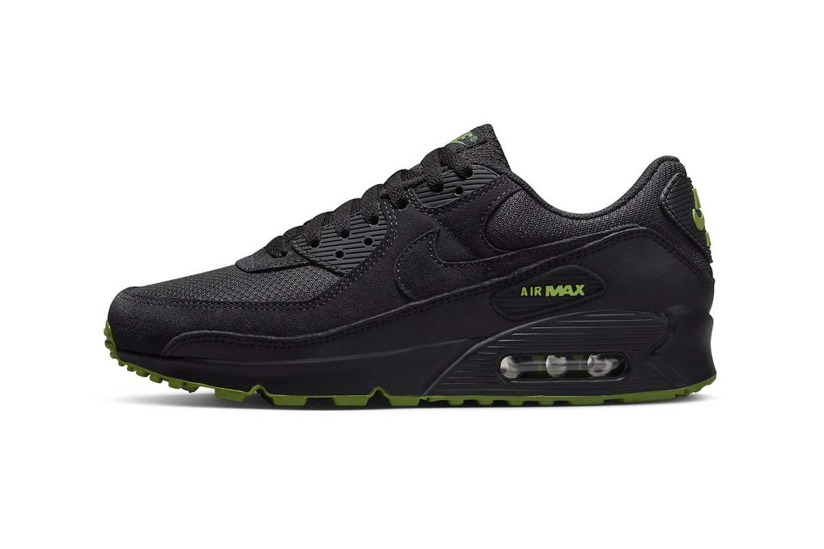 Nike Air Max 90 "Black Chlorophyll"  DQ4071-005 Release Info official look images shoes sneakers 