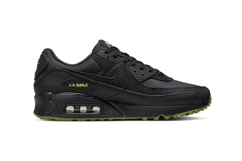 Nike Air Max 90 "Black Chlorophyll"  DQ4071-005 Release Info official look images shoes sneakers 