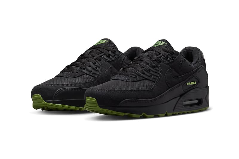 Nike Air Max 90 "Black Chlorophyll"  DQ4071-005 Release Info official look images shoes sneakers 