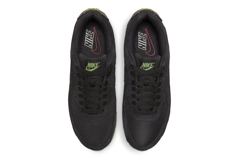 Nike Air Max 90 "Black Chlorophyll"  DQ4071-005 Release Info official look images shoes sneakers 