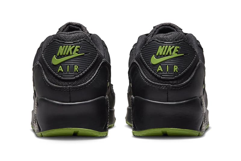 Nike Air Max 90 "Black Chlorophyll"  DQ4071-005 Release Info official look images shoes sneakers 