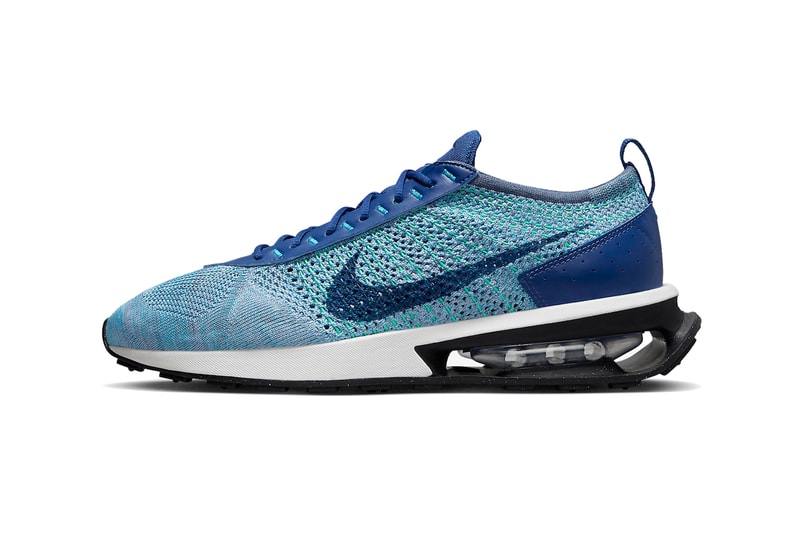 Nike Air Max Flyknit Racer Deep Royal Blue Air Max Pre-Day Diffused Blue Electric Algae and Summit White Sneakers Footwear Trainers