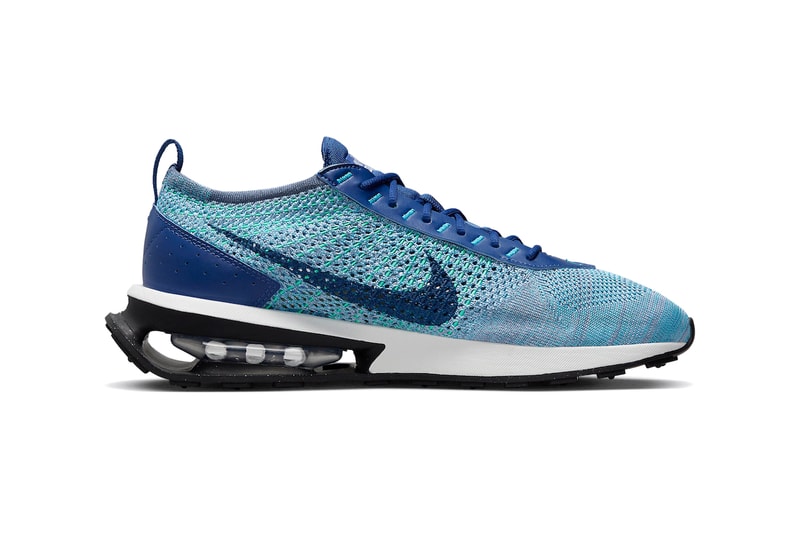 Nike Air Max Flyknit Racer Deep Royal Blue Air Max Pre-Day Diffused Blue Electric Algae and Summit White Sneakers Footwear Trainers