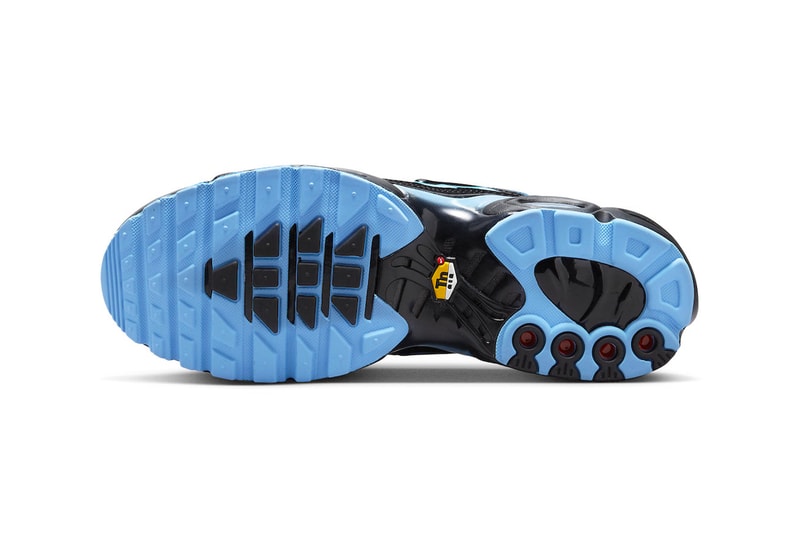 Nike Air Max Plus Adds a Black and University Blue Colorway to Its Lineup DM0032-005 swoosh technical shoe zoom 2023 runners sean mcdowell