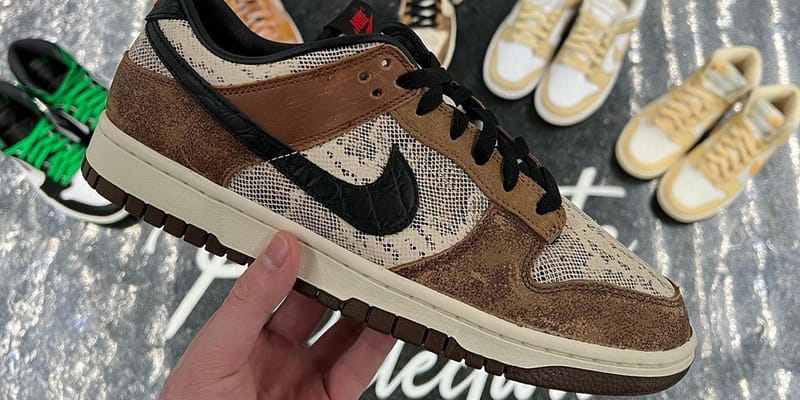 nike dunk snakeskin