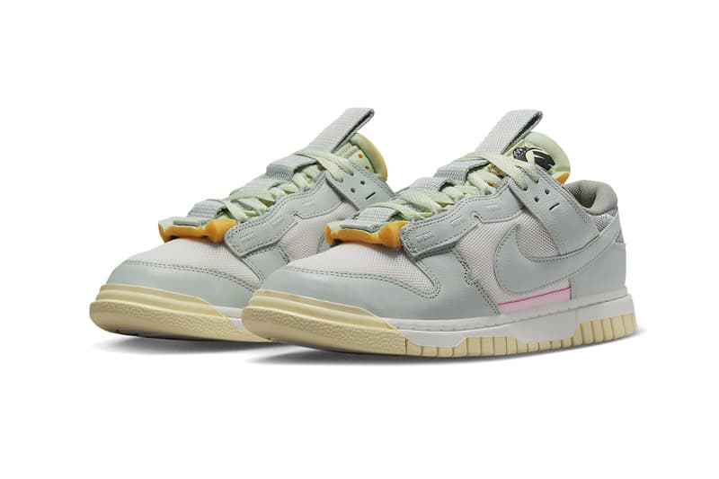 Nike Dunk Low Remastered Sneaker Trainer Shoe Footwear Swoosh White/Light Silver-Mint Foam-Pink Foam-Light Smoke Grey