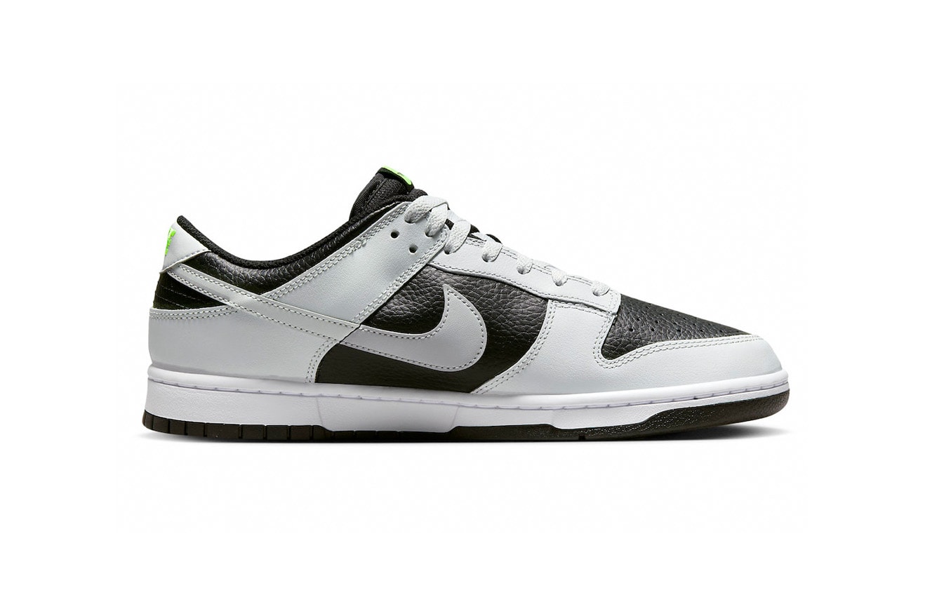 Nike Dunk Low Neon "Reverse Panda" FD9756-001 release information sneakers hype footwear menswear