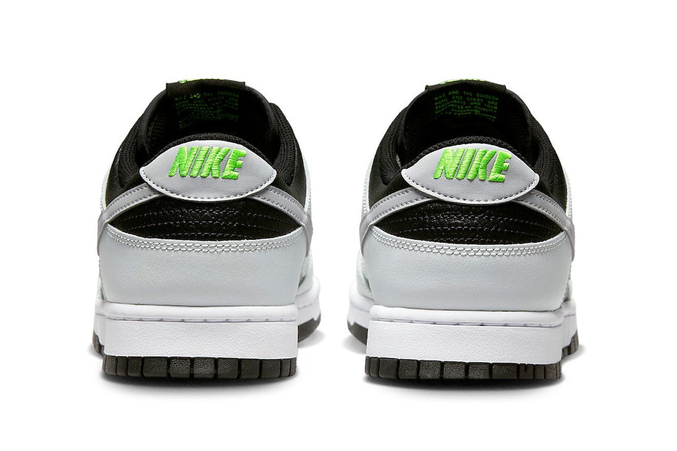 Nike Dunk Low Neon "Reverse Panda" FD9756-001 release information sneakers hype footwear menswear