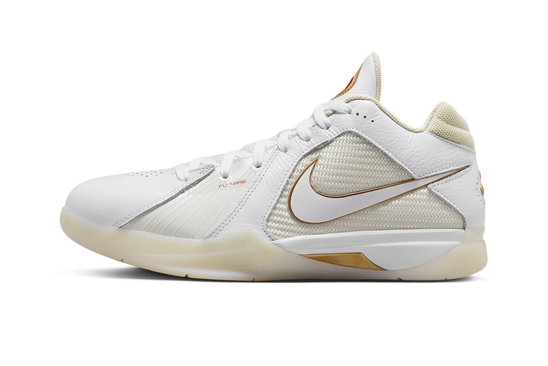 nike kd 3 white gold DZ3009 100 release date info store list buying guide photos price 