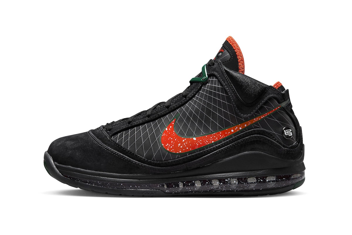 Here Is Official Look at the Nike LeBron 7 "Florida A&M" DX8554-001 Release info los angeles lakers lebron james swoosh basketball shoes university orange and green
