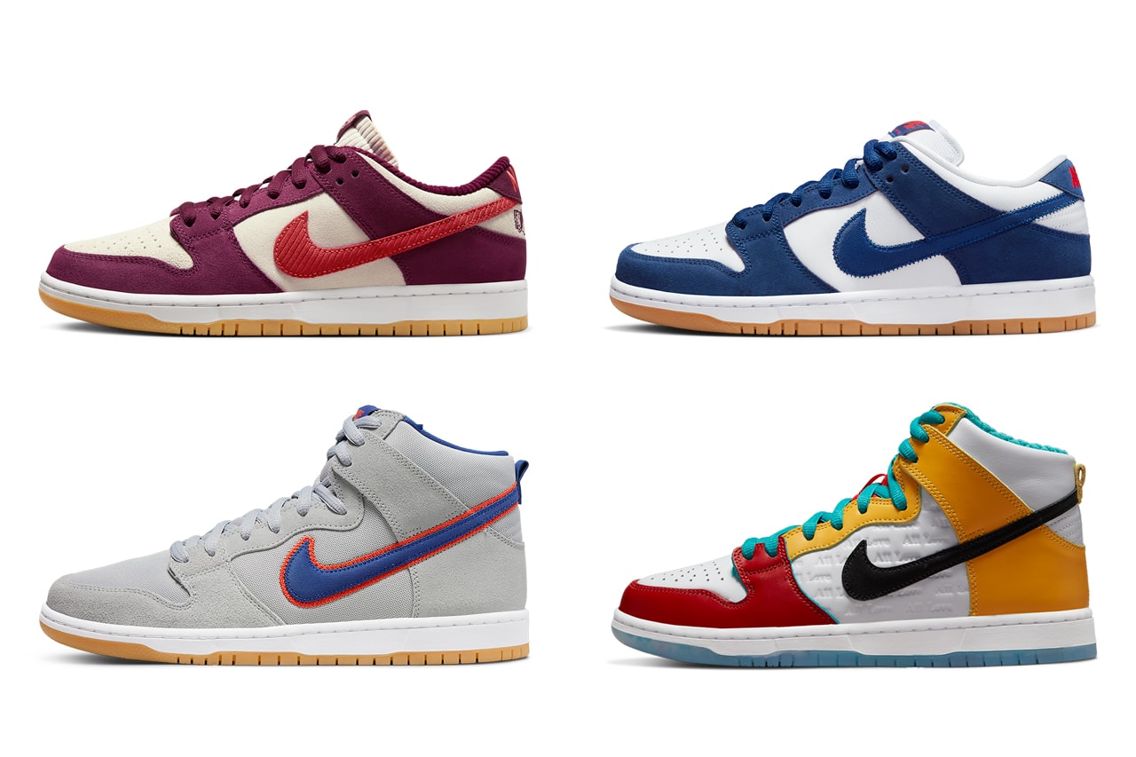 Nike SB Dunk Low High Anniversary Restock SNKRS Info release date pictures list froskate los angeles dodgers