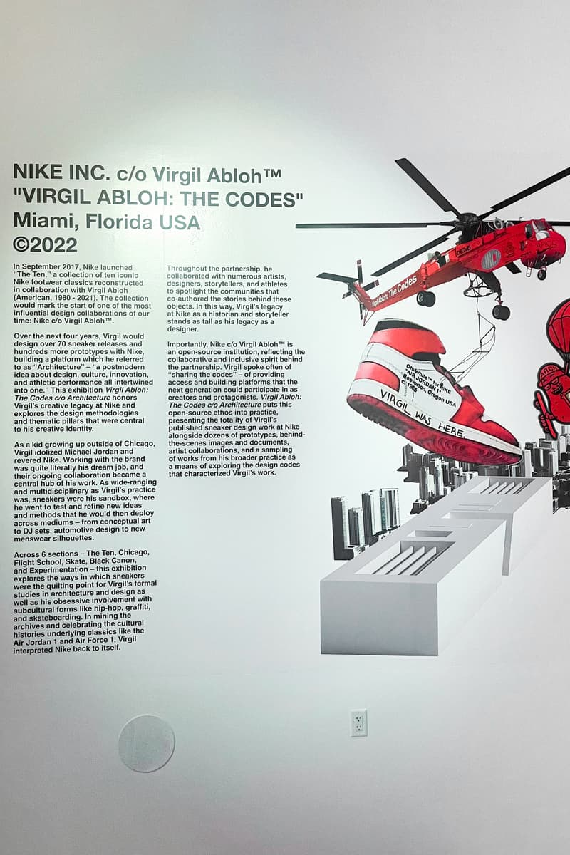 Nike Virgil Abloh: The Codes c/o Architecture Exhibit Inside Look Miami Info Rubell Museum Off White
